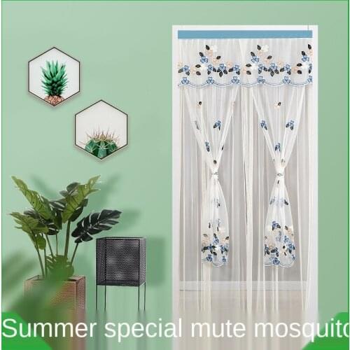 Mosquito-proof Double-layer Gauze Curtain Ventilation Velcro Installation Non-perforated Gauze Curtain