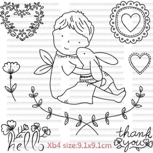 BoyTransparent Clear Silicone Stamps For DIY Scrapbooking Card Making Photo Album Decorative Beaux Cadeaux Texte Stempel