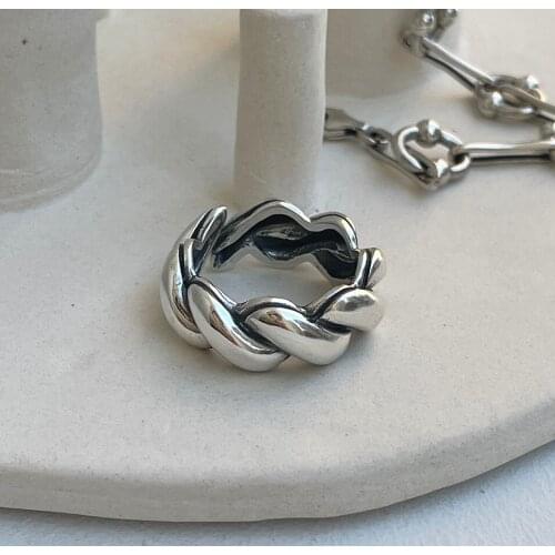 925 Sterling Silver Minimalist Ring for Women Designer Personalized Wedding Adjustable boho 2021 trend Accessories Jewellery