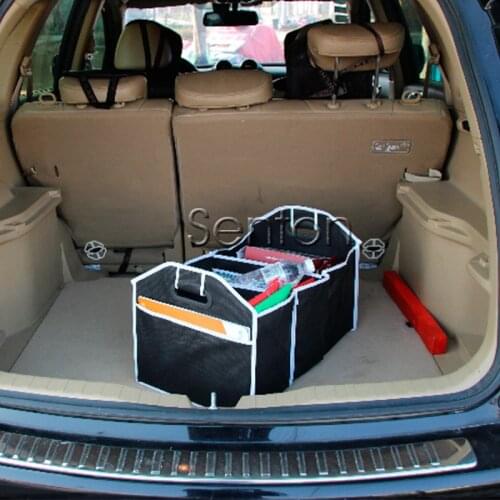Folding Storage Box Car Trunk Bag Net For Honda CRV Peugeot 3008 2008 Mazda 6 3 Volkswagen Polo Suzuki Grand Vitara Accessories