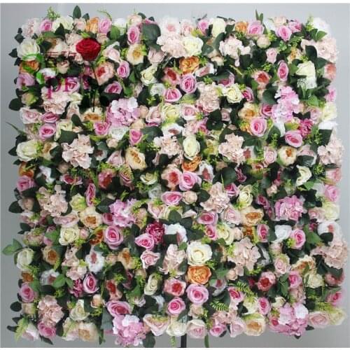 SPR High quality 10pcs/lot wedding flower wall stage backdrop decorative factory wholsale artificial flower wedding arrangement