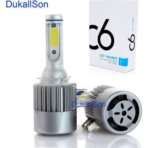 H15 H4 LED Light Bulb 72w 8000LM Wireless Headlamp Car Lamp Day time Running Light Conversion Sourcing 6000k for Golf Audi BMW