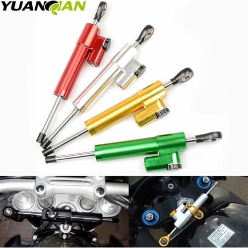 Universal CNC aluminum Steering Stabilizer Damper Linear Reversed Safety Control For APRILIA RS 125 bmw r1200gs 200 125