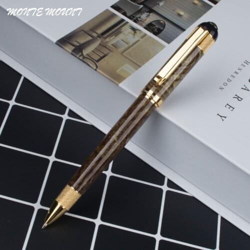 Green pattern Gold Clip ballpoint pen with clip stationery school office writing kawaii pens for gift