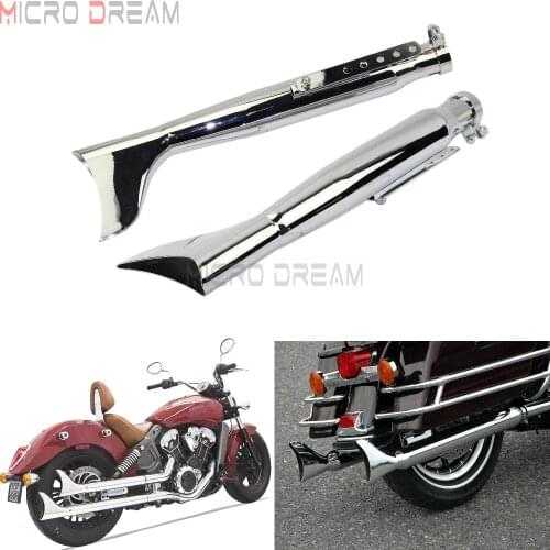 1Pcs Retro Fishtail Exhuast Muffler Pipe Motorcycles 1 5/8"&1 1/2" &1 7/16" For Triumph Harley Honda Cafe Racer Bobber Choppers