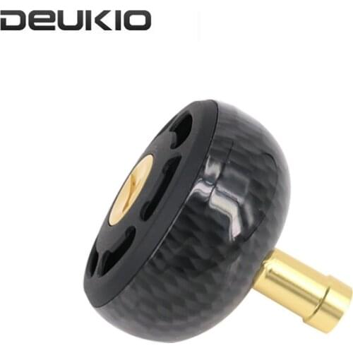 1Pc Carbon Fiber Fishing Reel Knob A/S/D Brand Refit Spinning Baitcasting Wheel Crank Grip Fishing Reel Rocker Arm Knob