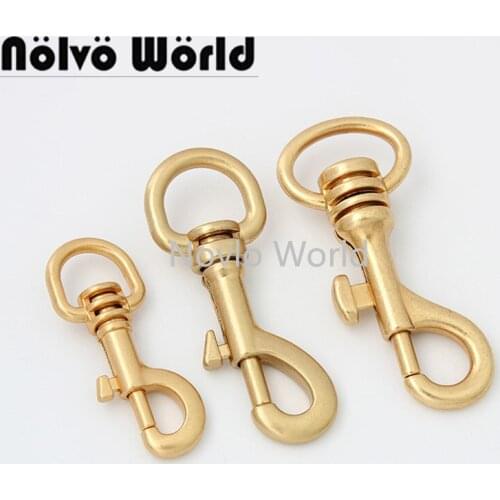 10-50 pieces 3 size 12mm 15mm 20mm satin gold trigger snap hook Hardware Accessories metal handbag Snap Hook oval Swivel
