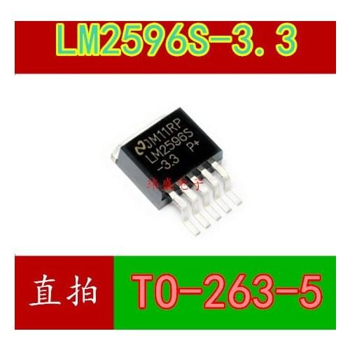 10pcs LM2596S-3.3 LM2596-3.3 TO-263-5 3.3V