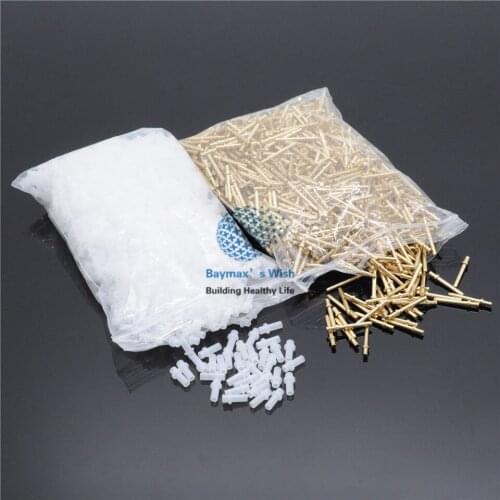 20mm Long PIN WITH SLEEVES Dental Lab Suppliers Notch 1000Sets FOR DENTAL LAB