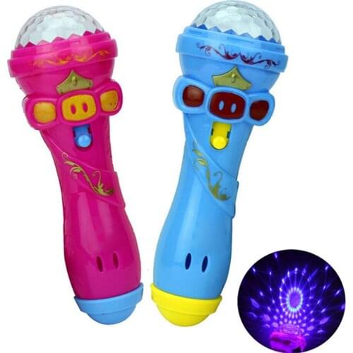 2019 Newest Wireless Creative Flash Microphone Model Gift Music Karaoke Cute Mini Toy High Quality interesting toy For kids
