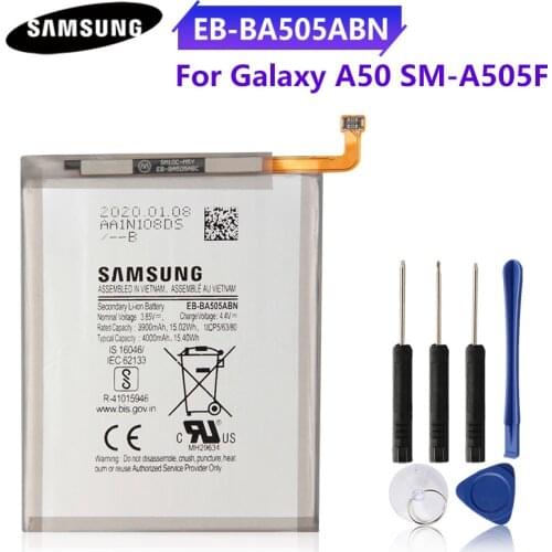 Genuine Phone Battery EB-BA505ABU EB-BA505ABN for SAMSUNG Galaxy A20 SM-A205FN A50 A505F SM-A505F SM-A30S A30 A30S 4000mAh
