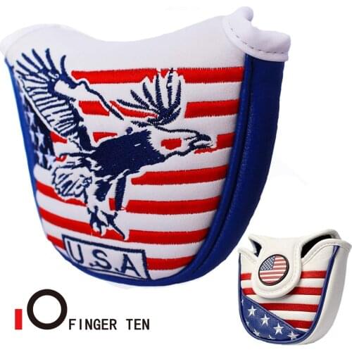 Eagle USA Design Golf Putter Cover Magnetic Synthetic PU Leather Headcovers Mallet Putting Head Covers Blade Drop Shipping
