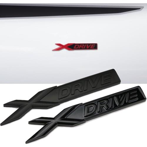 For BMW XDRIVE Trunk 3D Emblem Badge Letters Sticker For 3 4 5 6 7 Series X3 X5 E38 E53 E60 E61 E63 E65 E70 E71 E81 E82 E83 E84
