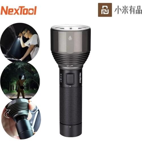 Hot Youpin Nextool Rechargeable Flashlight 5000mAh LED Light Type-C Seaching Torch 2000lm 380m 5Modes IPX7 Waterproof Camping