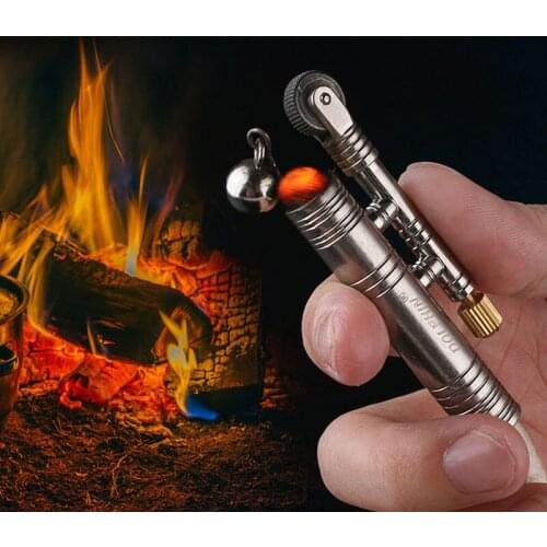 Metal Windproof Kerosene Lighter Outdoor Camping Source Retro Vintage Tinder Portable Lighter
