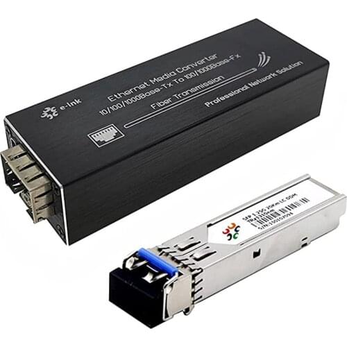 Mini Gigabit SFP Fiber Converter IP Ethernet Media Converter Duplex USB Type-C 5V DC 10/100/1000Mbps