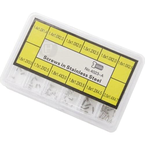 Assortment of Stainless Steel Watch Back Case Mini Screw Set for Watch Repair Select Sizes