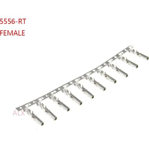 100pcs 5556-RT 5556 Crimp terminal FOR computer 5557 4.2MM female HOUSING connector FOR Plastic Shell Plug FOR CABLE WIRE