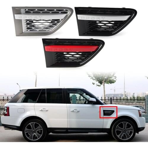 1Pcs Front Right Car Side Fender Air Vent Grille Grill For Land Rover Range Rover Sport 2010 2011 2012 2013 ABS Plastic 3Colors