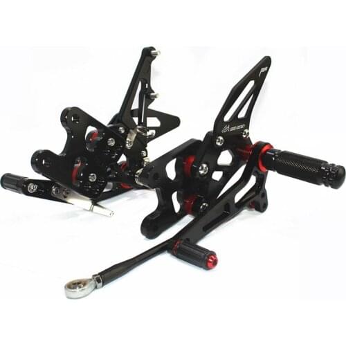 For Suzuki GSXR1000 2007 2008 CNC Adjustable Footrests Foot Pegs Rider Rearset Footrest Foot Rest