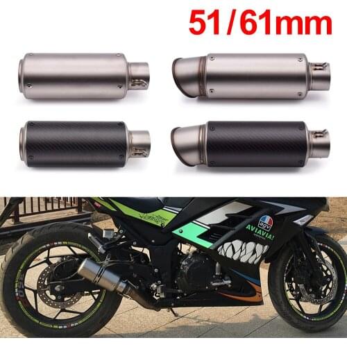 For Honda For Kawasaki Z750 Z800 For YAMAHA MT09 MT10 R1 Universal Motorcycle Exhaust Muffler Escape Moto Exhaust And DB killer