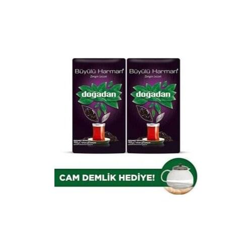 Magical Blend From Nature 900 Gr Bulk Black Tea X2 + Glass Teapot Gift