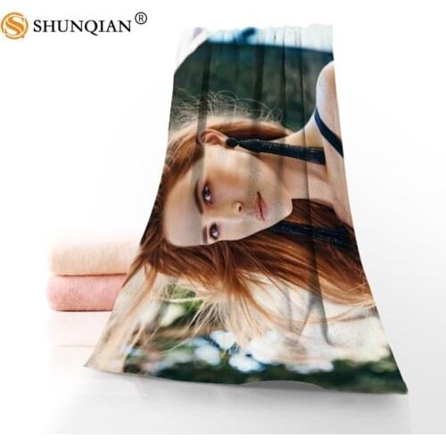 High Quality Zoey Deutch Microfiber Bathroom Washcloth,Towels Custom Face Towel/Bath Towel Size 35x75cm, 70x140cm