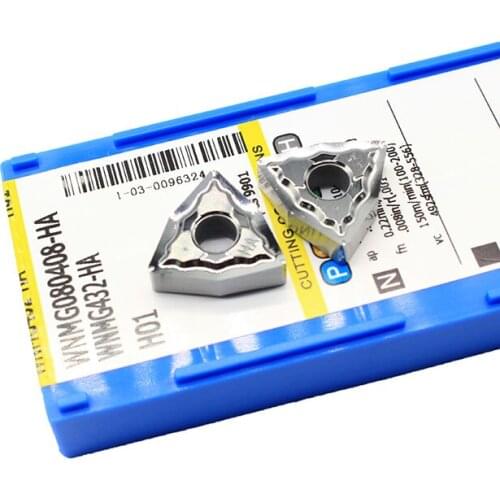 WNMG080408 HA H01 WNMG 080408 Aluminum cutter blade Insert Cutting Tool turning tool CNC Tools AL +TIN Alloy wood