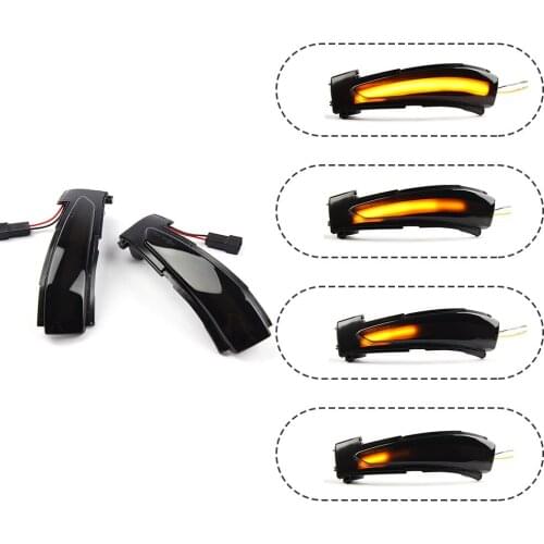 1 Pair Dynamic Turn Signal Lights For Peugeot 508 SW 2010-2017 Car Rearview Mirror Blinker Indicator For Citroen DS5/ C4