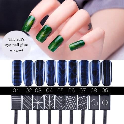 1Pcs Pro Stong Effect Nail Magnet Tips Stick For Cat Eye Gel Polish Varnish Builder 3D Magic Image Magnetic Design Manicure Tool