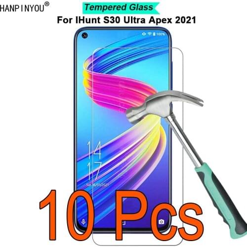 10 Pcs/Lot For IHunt S30 Ultra Apex 2021 6.41" 9H Hardness 2.5D Ultra-thin Toughened Tempered Glass Film Screen Protector Guard