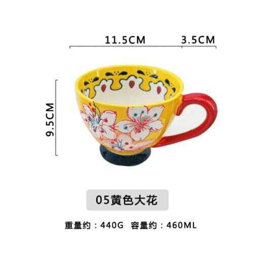 200 ML Europe Style Ceramic Bone China Coffee Set Cup and Saucer Spoon Kit Hand Painted Cuckoo Pattern CoffeeTea Mug