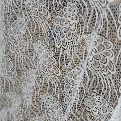 3 yards length 150cm width elastic net mesh lace fabric tulle Lace Fabric for wedding dress decoration high quality
