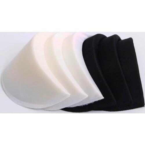4Pairs 14.5x9cm Thick:1.8cm Clothing Accessories black and white Shirt Sponge Shoulder Pads Cloth Encryption Pads