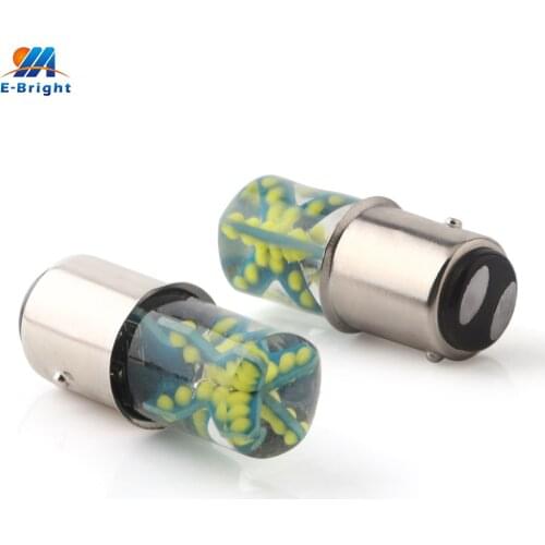 50pcs Strobe Flash/Constant Bright COB 48 SMD LED Bulbs S25 1156 BA15S BAU15S 1157 BAY15D Car Turn Signal Tail Brake Light White