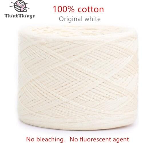 500g 100% Cotton Knitting Yarn Original White Baby Yarn Crochet Needlework High Quality Wool Yarn Hand Knitting Sweater