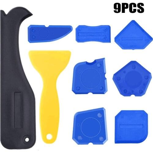9 sealant scrapers, sealant removers, tile joint tools, glass scrapers, grout caulking finish cleaning kits