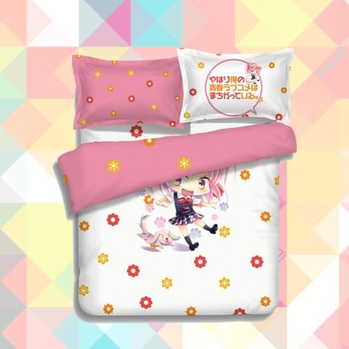 Anime Yahari Ore no Seishun Love Comedy wa Machigatteiru Zoku Quilt Cover Soft Printed Bedding Set Duvet Cover Set No.CP151220