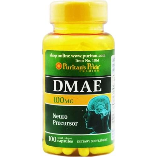 Free Shipping DMAE 100 Mg Neuro Precursor 100 Pcs