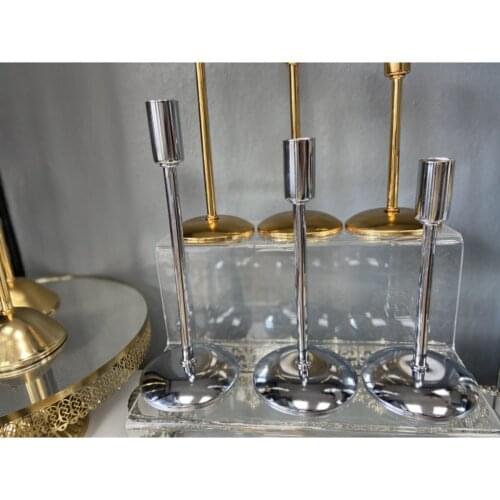 CLL Decorative Metal Candlesticks