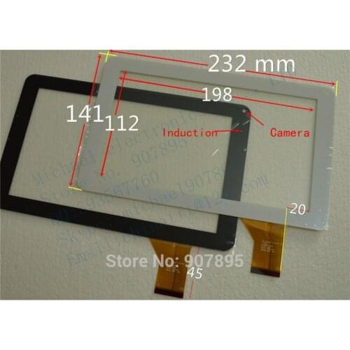DLW-CTP-028A 1352 9inch capacitive touch screen panel Glass HS1245 V0 TJ9 HK90DR2027 for tablet pc noting size and color