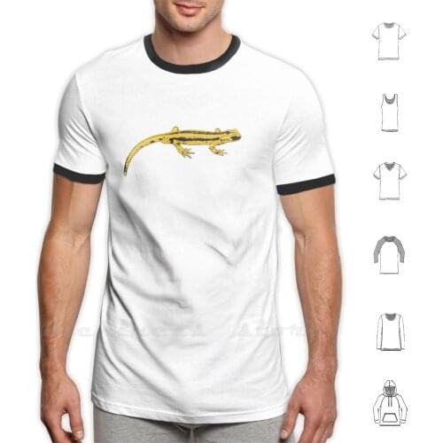 Fire Salamander ( Salamandra Salamandra ) T Shirt 100% Cotton DIY S-6xl Fire Salamander Salamandra Amphibian Animal