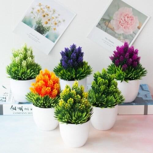 Artificial Craft Plant Pot Baby Shower Wedding Party Accessories Home Decor Plastic Flower Pots Desktop Flower Pots Supplies