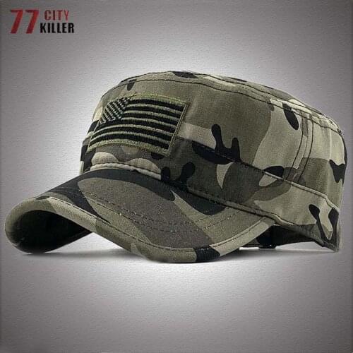 US Military Flat Caps Men Camouflage Outdoor Sports Sun Fishing Hiking Baseball Hats Male Camo Airsoft Hunting Tactical Cap