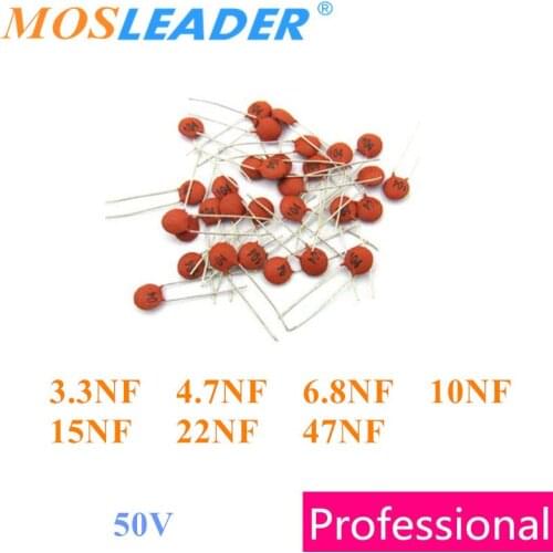 Mosleader Ceramic capacitor 1000PCS 50V 3300P 4700P 6800P 332 3.3NF 472 4.7NF 682 6.8NF 103 10NF 153 15NF 223 22NF 473 47NF