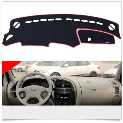 Interior Dashboard Carpet Photophobism Protective Pad Mat For Citroen Elysee Before 2013