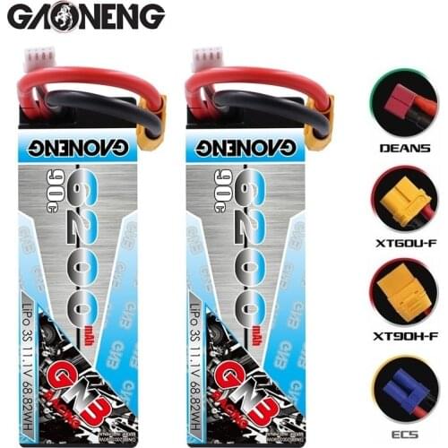 GAONENG GNB 11.1v 6200mAh 90C PLUS LiPo Battery For Remote Control Car Racing Spare Parts With Shell Upgrade LiHV 3S Battery