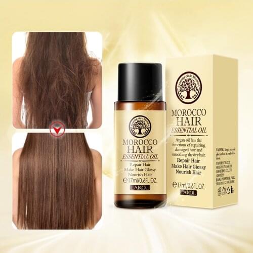 LAIKOU Moroccan Argan Oil Hair Essential Oil Moisturizing Soft Hair Pure Argan Oil Dry Hair Repair Hair Follicle Hair Treatment