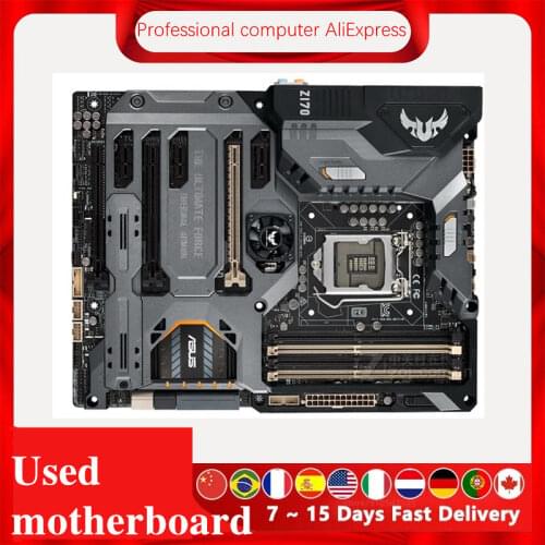 For Asus SABERTOOTH Z170 MARK 1 Original Used Desktop Intel Z170 Z170M DDR4 Motherboard LGA 1151 i7/i5/i3 USB3.0 SATA3