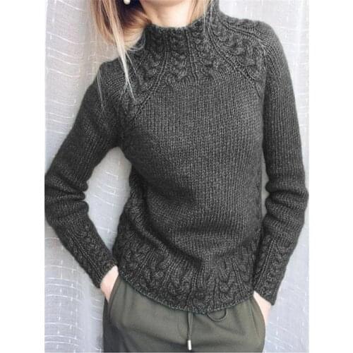 Fashion Women Turtleneck Pullover Sweaters For Women Tops Autumn Winter Solid Basic Knitted Sweater Female Warm Knitwear